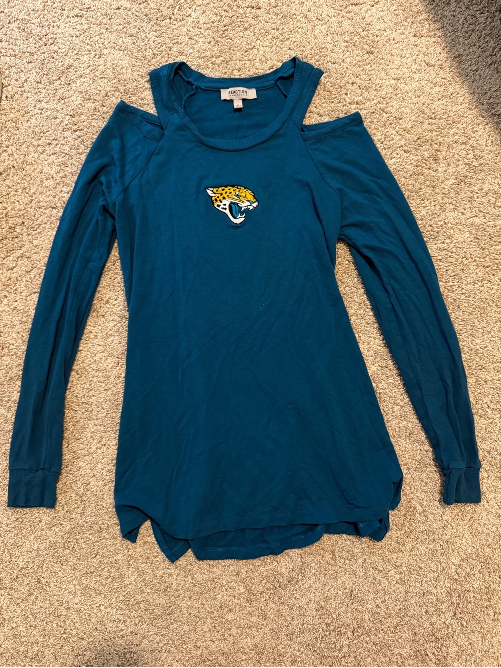 Kenneth Cole Reaction Jaguars Cold-Shoulder Long-Sleeve Top